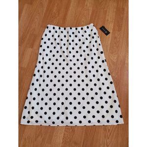 INC Polka-Dot Midi Skirt